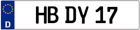 Trailer License Plate